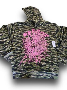 Sp5der OG Web V2 "Tiger Camo" Hoodie